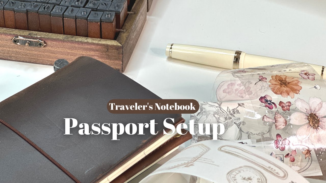 Traveler's Notebook | Brown Passport Setup