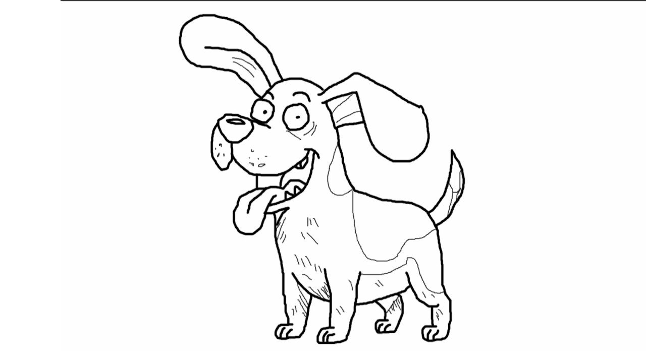 How to Draw a Dog - Step By Step - Easy Drawing - Nishant Pundir