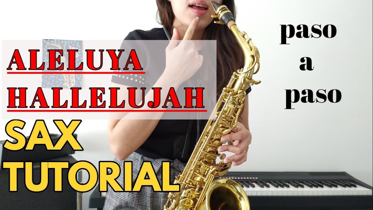 APRENDE a TOCAR ALELUYA SAXO con NOTAS/ Tutorial ALELUYA +como tocar con adornos