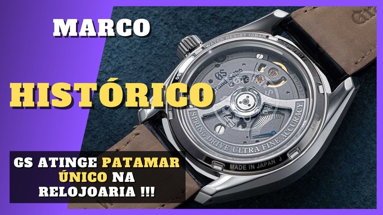 superou os SUÍÇOS... Grand Seiko FAZ HISTÓRIA com o novo calibre 9RB2 UFA!!! [155]