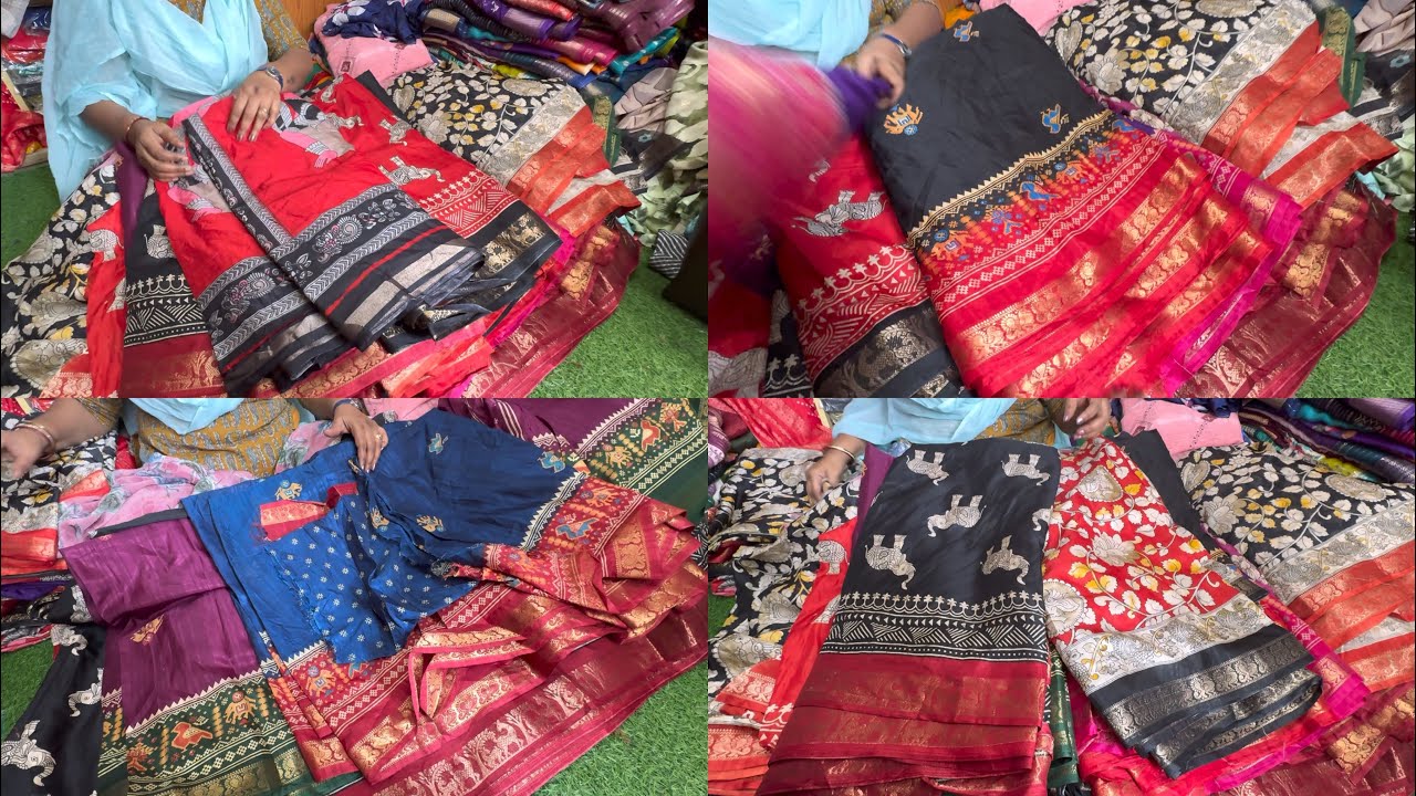 Bangalore Wholesale Branded Cut Piece Sarees| Joint Sarees|| Single Courier Available 