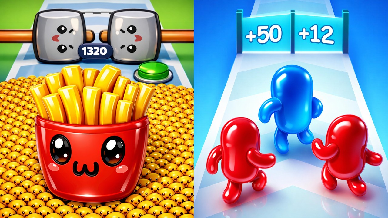 Food Run vs Join Blob Clash 3D – Relaxing Satisfying SpeedRun Gameplay