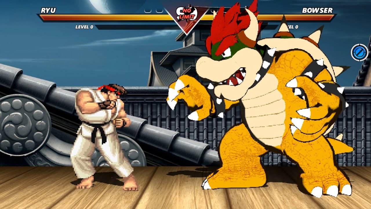 RYU vs BOWSER - EPIC BATTLE!