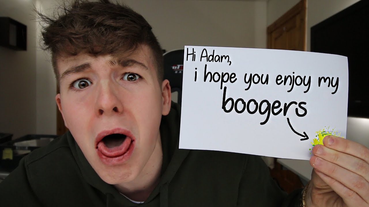SOMEONE SENT ME BOOGERS *DISGUSTING!*