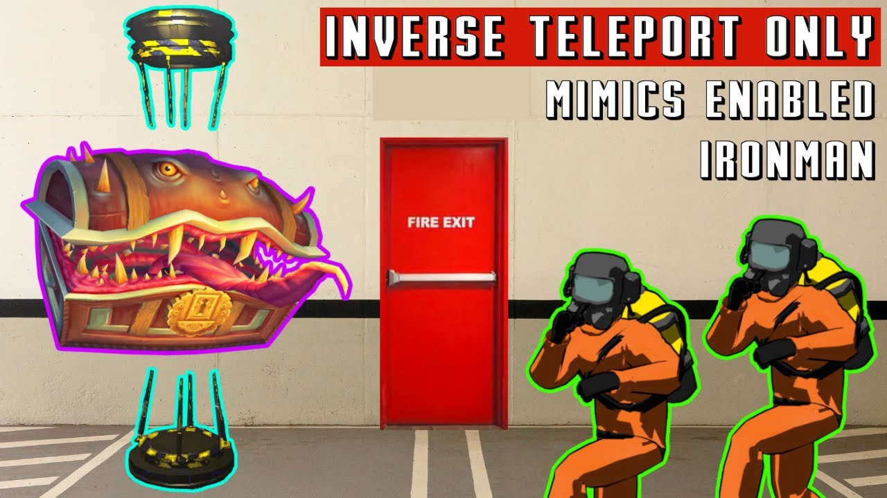 Lethal Company but we can only INVERSE TELEPORT (Fire Exit MIMICS Enabled!) - Duo Ironman Challenge