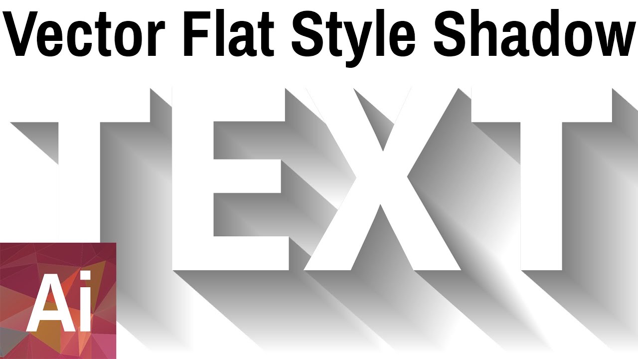 Flat Style Shadow - Adobe Illustrator Tutorial