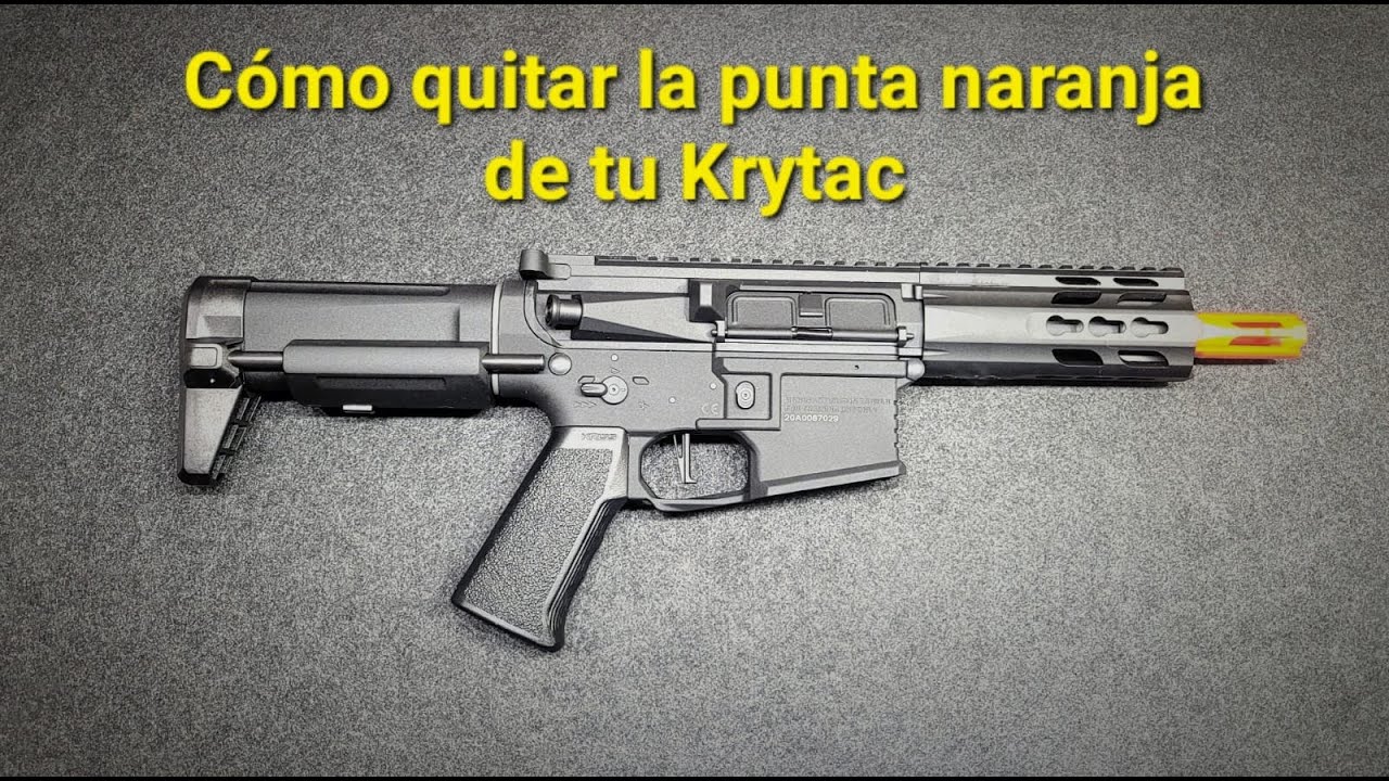 Cómo quitar la punta naranja de tu Krytac