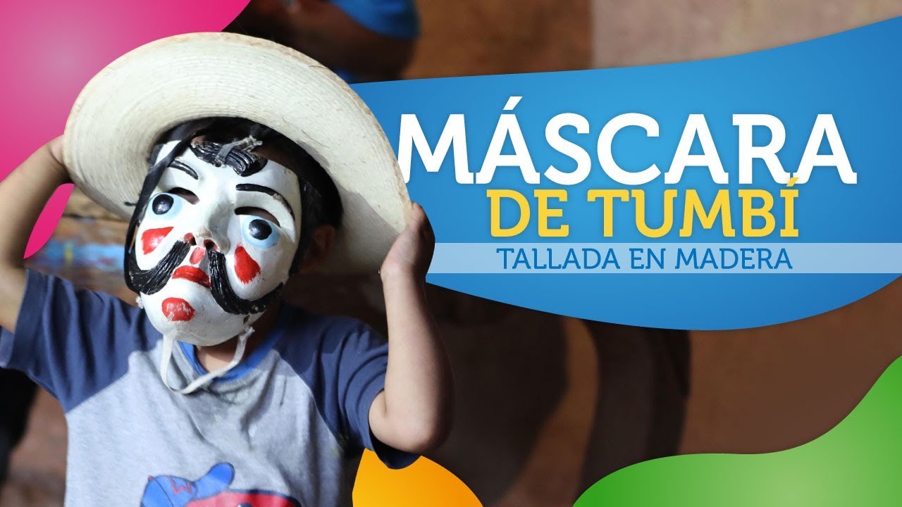 Máscara Tallada en Madera- Danza Tumbí Purépecha