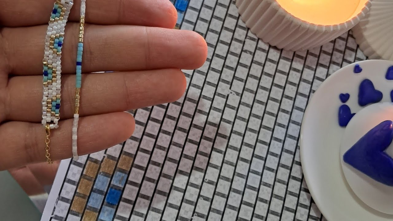 Peyote Tekniğini Peyote Şablon Üzerinde Tasarim Yapıp Uyguluyoruz