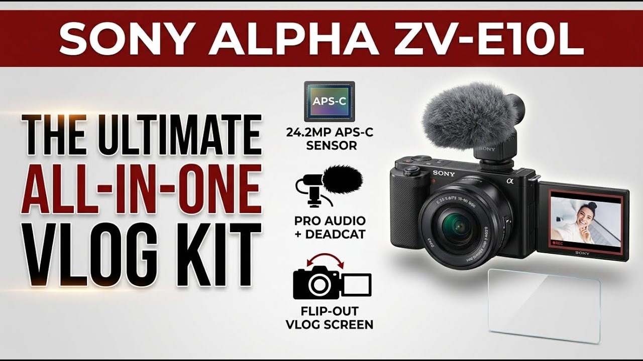 Sony Alpha ZV-E10L Vlogging Camera & Screen Protector Full Review | Review in Hindi | Features