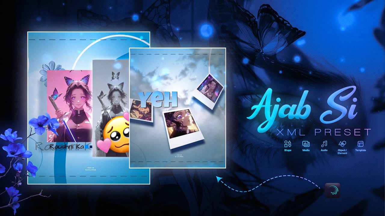 Ankho Me Teri Ajab Si ✨ | Alight Motion Preset Editing | Free XML Download
