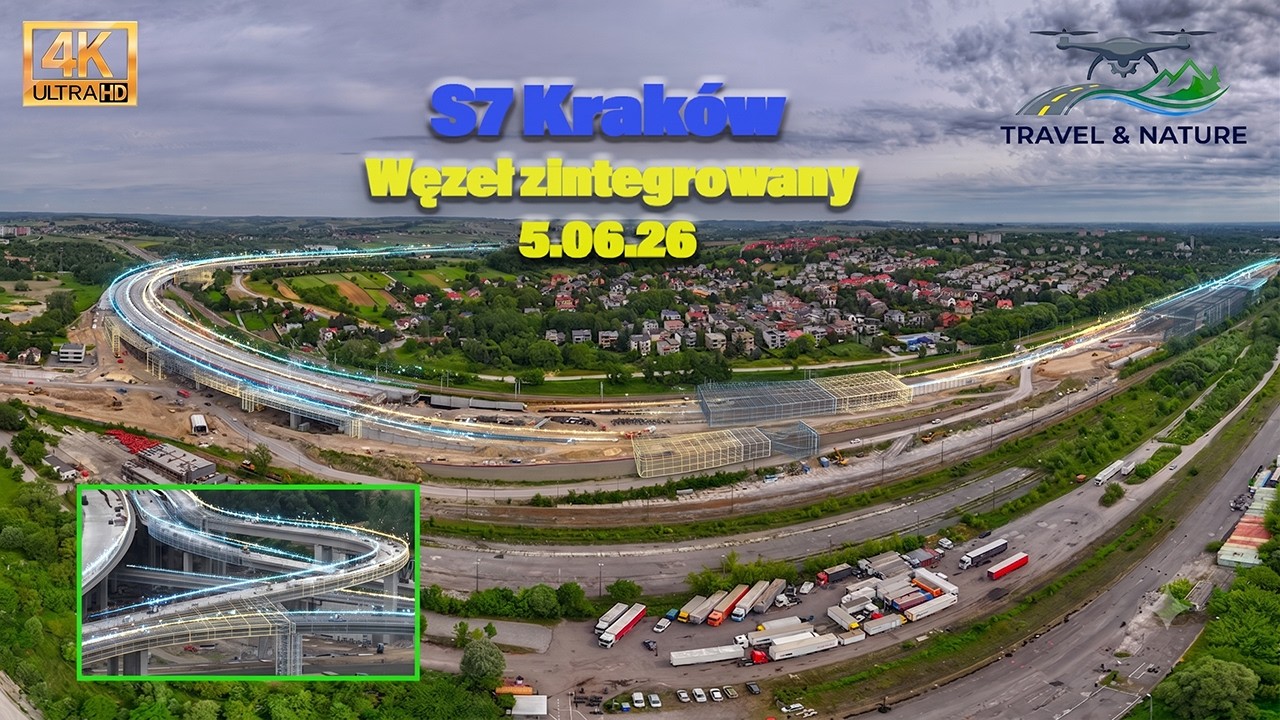 Budowa #S7 #Widoma #Krak&oacute;w Węzeł zintegrowany Mistrzejowice | 5 czerwca 2026
