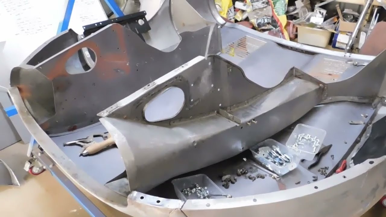 1969 E Type FHC DIY Restoration   Restoring the Bonnet Part 16