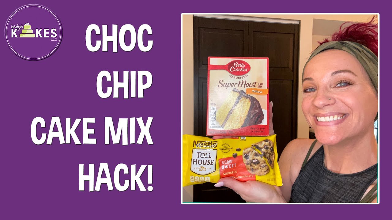 CHOCOLATE CHIP CAKE RECIPE FROM CAKE MIX - MOIST AND DELISH! | HOW I BAKE AND FREEZE CAKE LAYERS
