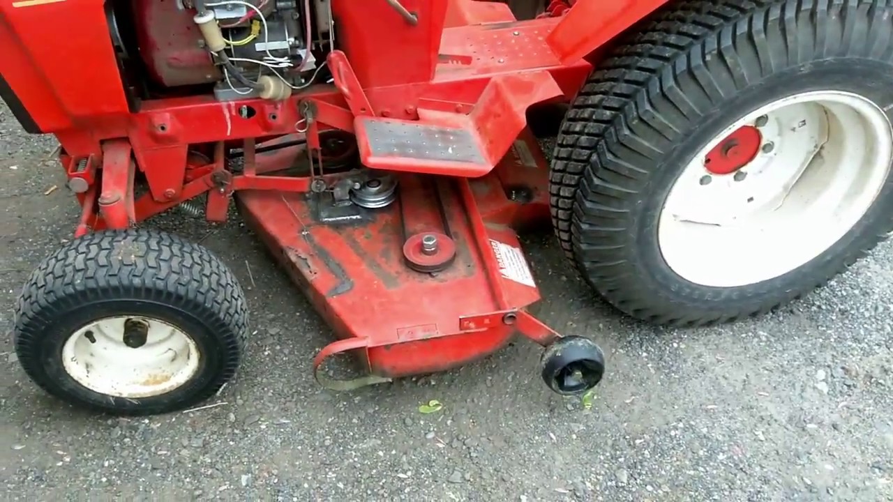 Case 444 Mower Deck repair, new bearings, rust hole repair, mount repair, 041917