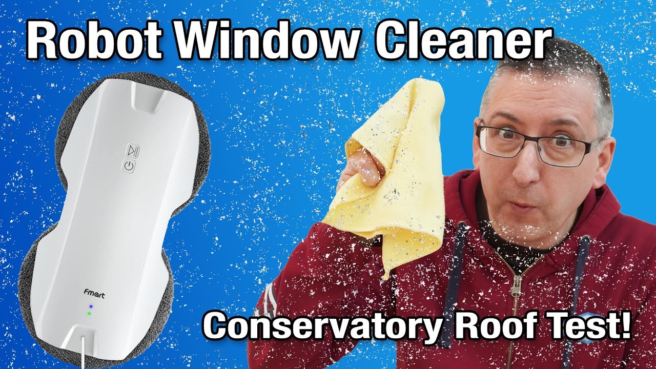 Window Cleaning Robot Was Going Great… Until It Fell Off the Roof! Fmart T8Pro