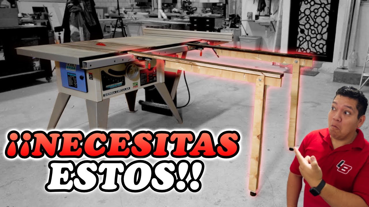 Caballetes/Mesa de ENTRADA para Sierra de mesa