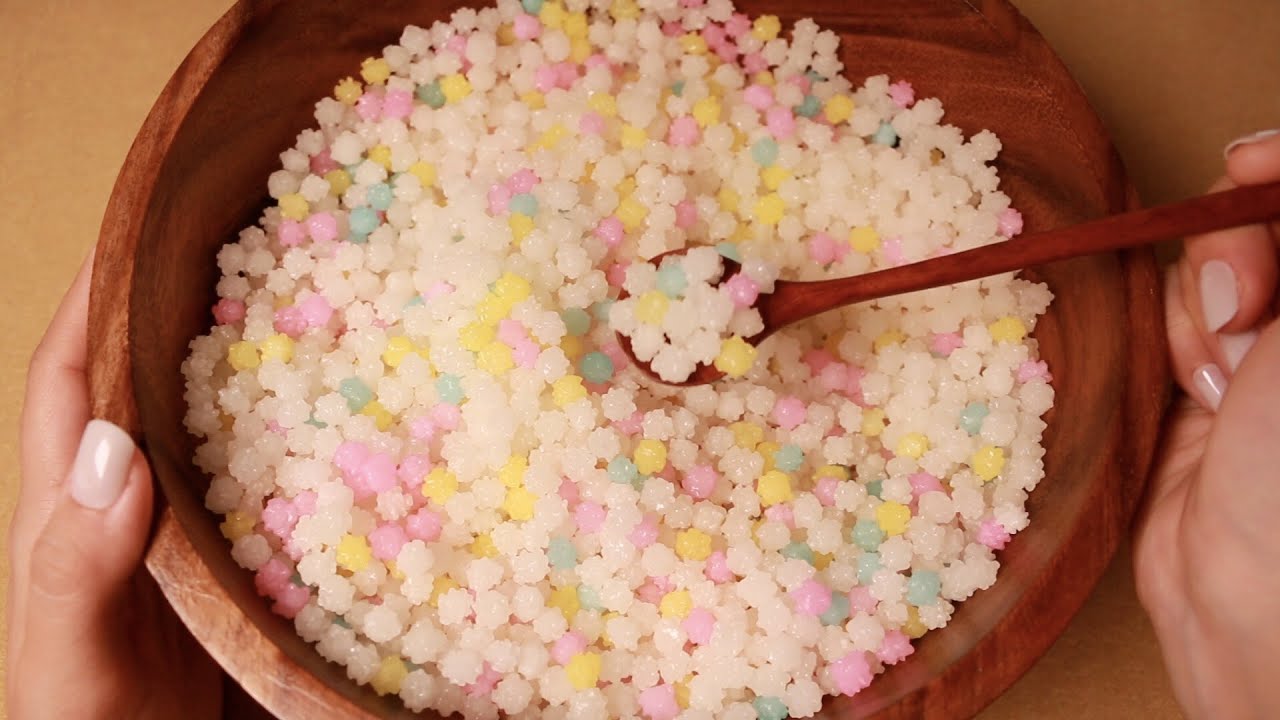 ASMR 샤각샤각 각설탕 식감의 달콤한 별사탕 먹으면서 속삭이는 수다 | 산동검사 | Sound of Eating star candy | Eng sub | 日本語字幕