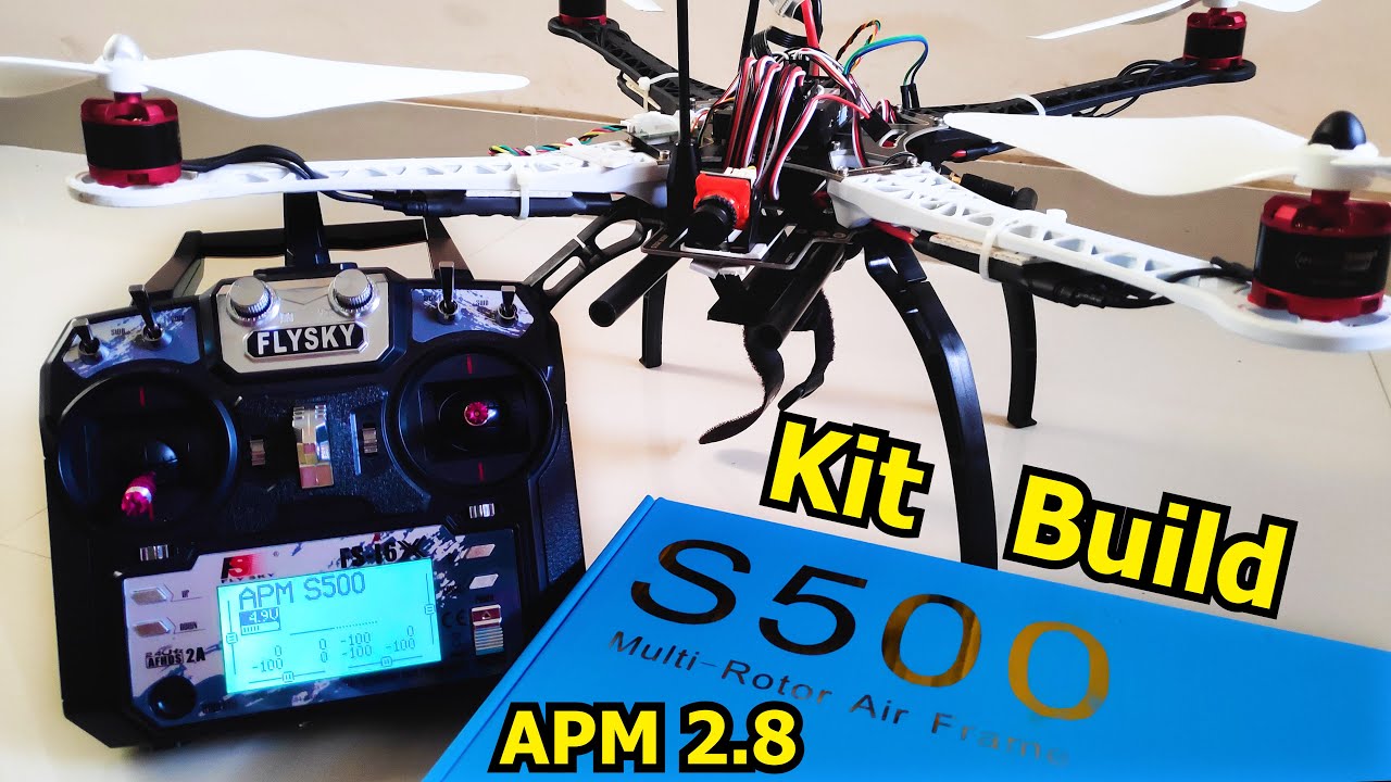 DIY S500 Quadcopter Drone Kit Assembly with APM 2.8 Flight Controller