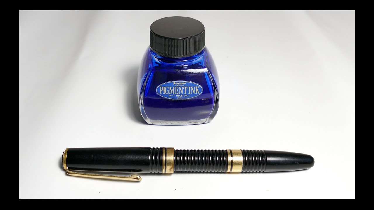 Platinum #3776 Gathered Fountain Pen / Platinum Pigment Ink Blue Review