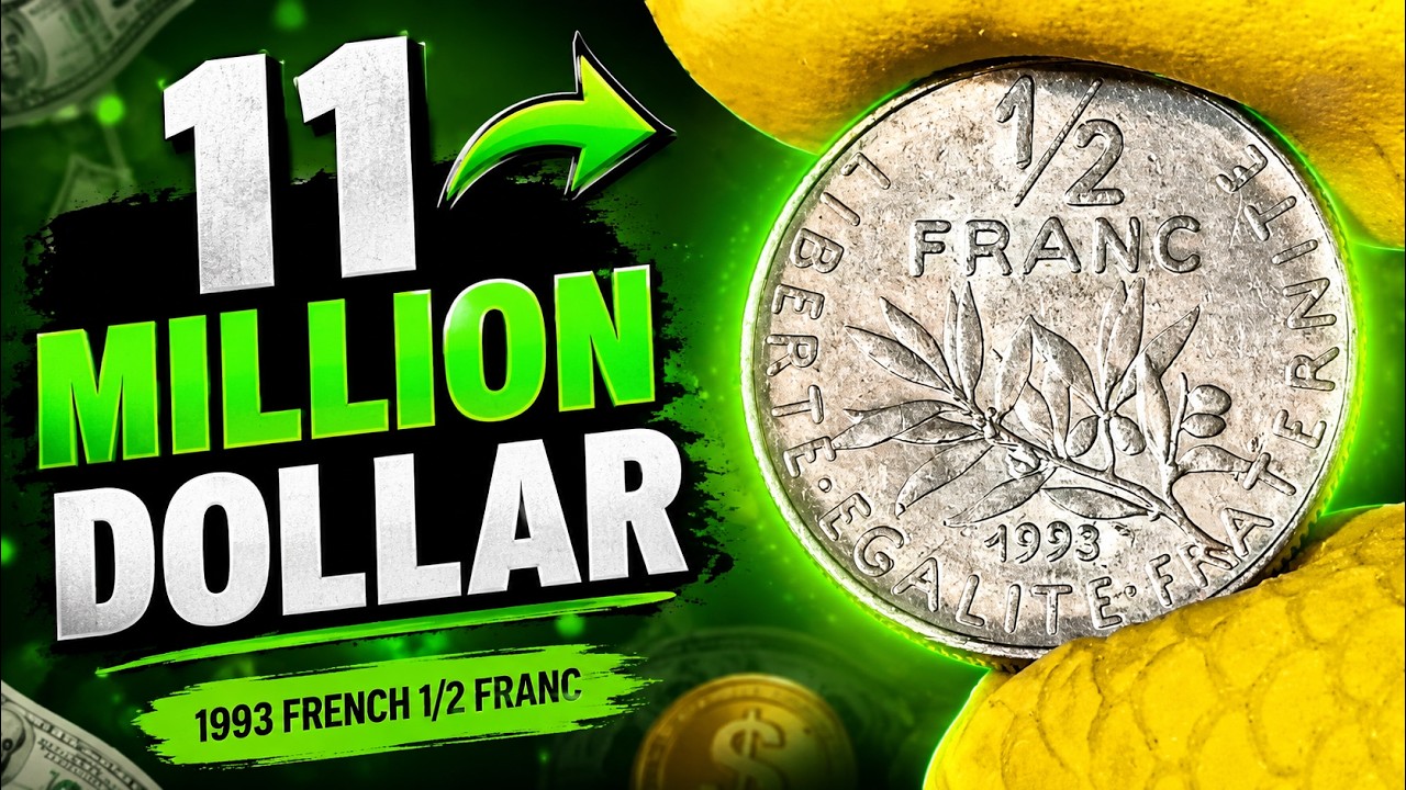 1993 French 1/2 Franc Coin Value Today | Rare 1993 Half Franc Worth Money? | VF Coin Price & Errors