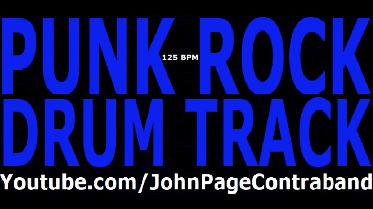 Punk Rock Drum Track 125 bpm DRUMS ONLY