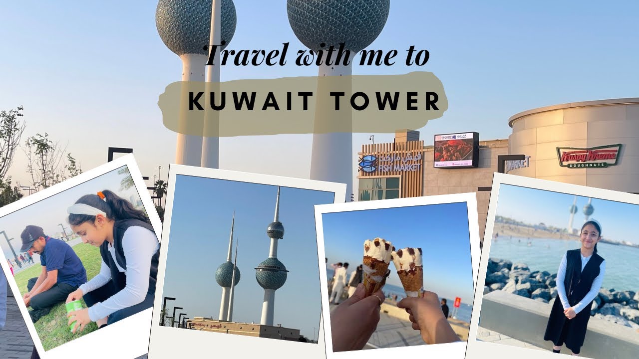 Exploring the Beauty of Kuwait Beach 🏖️ Kuwait Tower | Beach 🏝️ in Kuwait