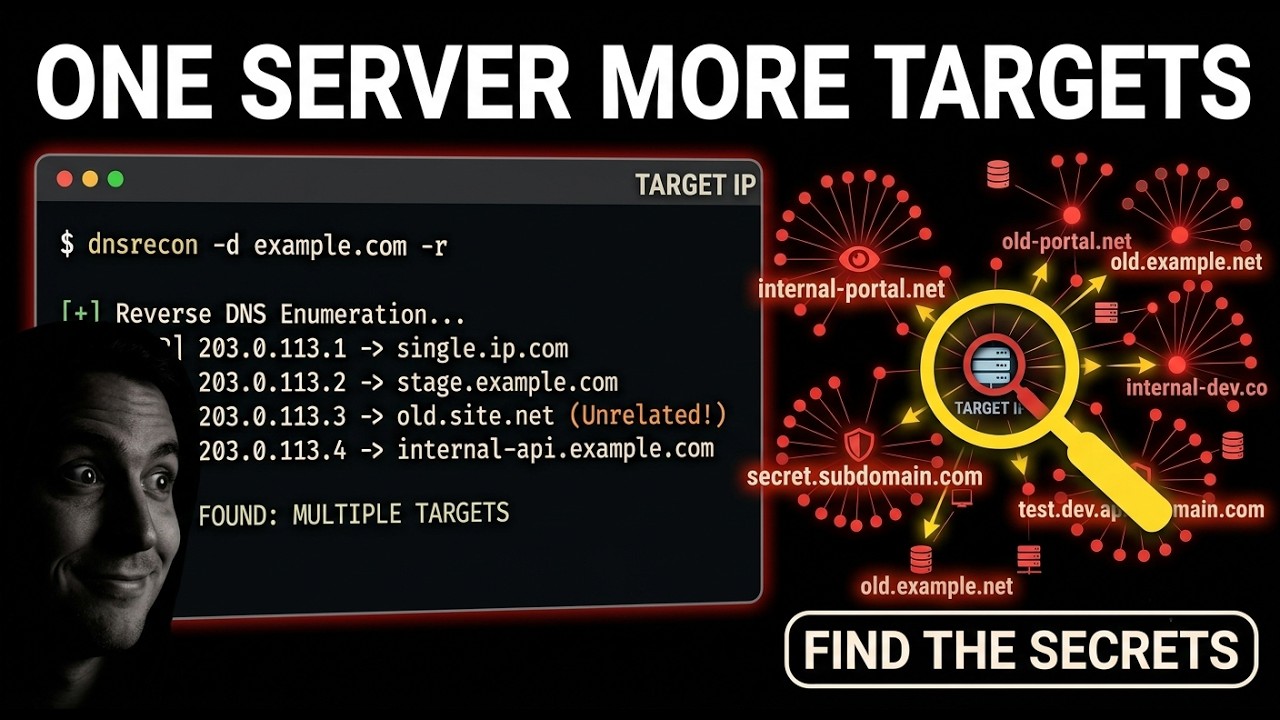Find Hidden Domains Like a Red Teamer | Reverse DNS with DNSRecon | External Pentesting EP 2.6