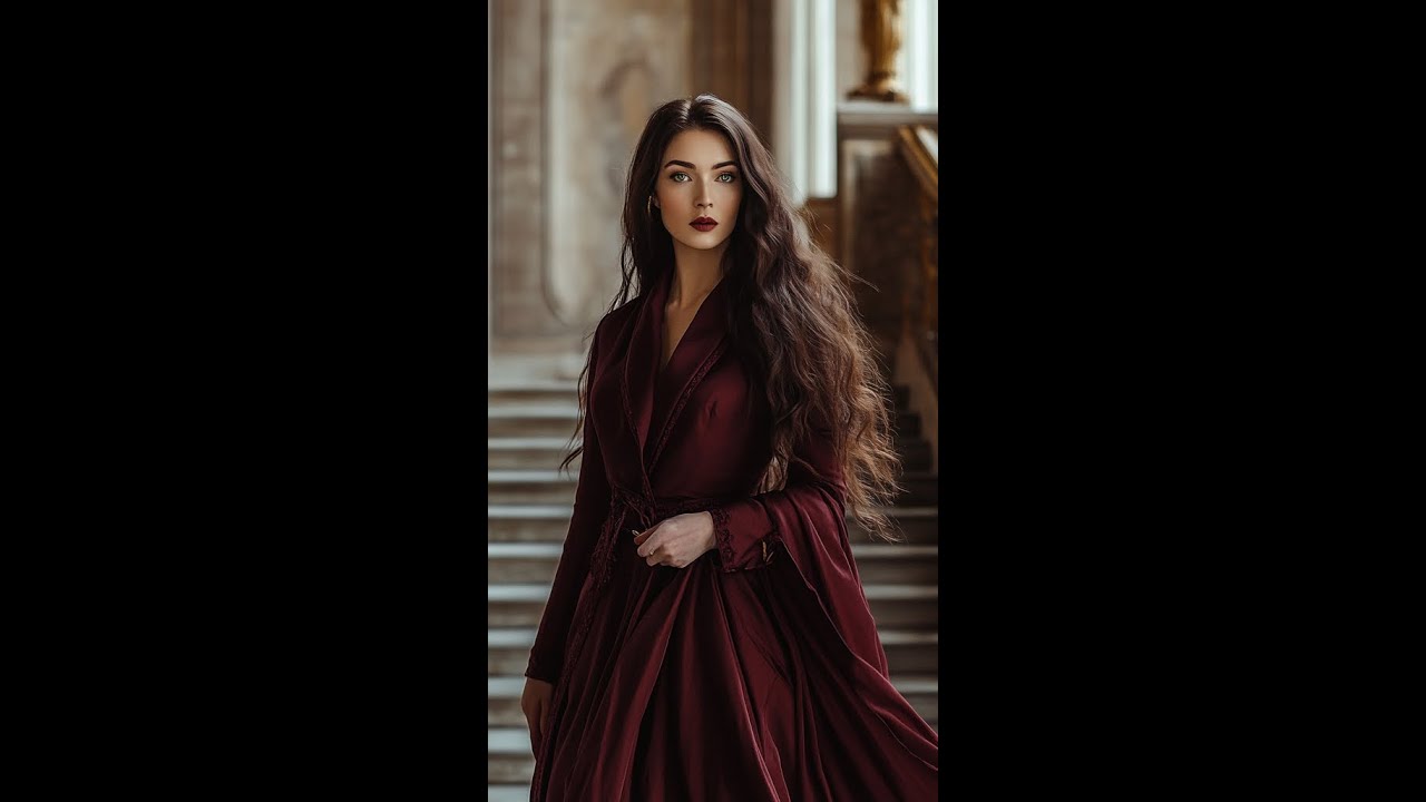Glamorous Burgundy Dress with Regal Flair #fashion #luxury #burgundydress