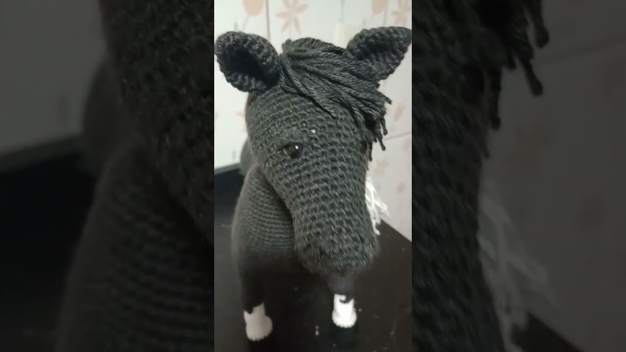 cavalo amigurume pronta entrega Pix 07495577886 melhor lance leva o cavalo 🐴 bora gente compra