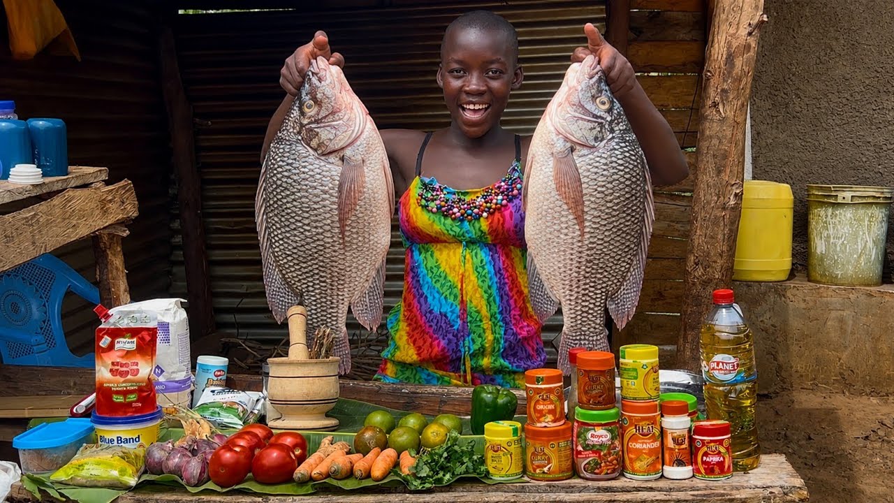 Fresh Tilapia & Traditional Cooking | Best Sunday Lunch In Our African Village| African Village Life