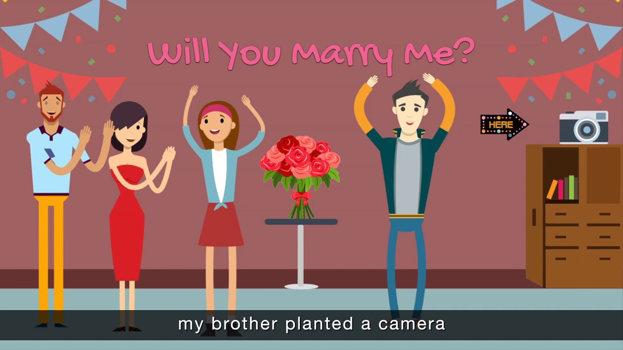 Wedding Proposal Animation