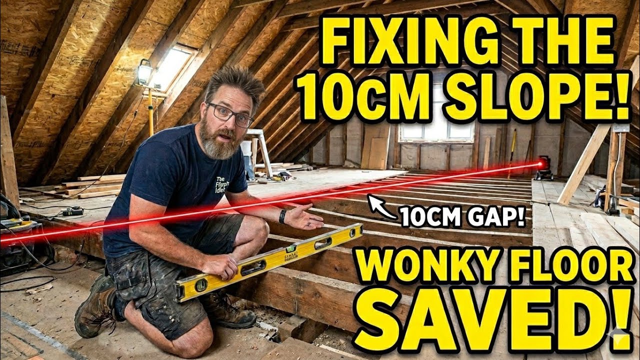House update, and levelling the attic floor using firrings