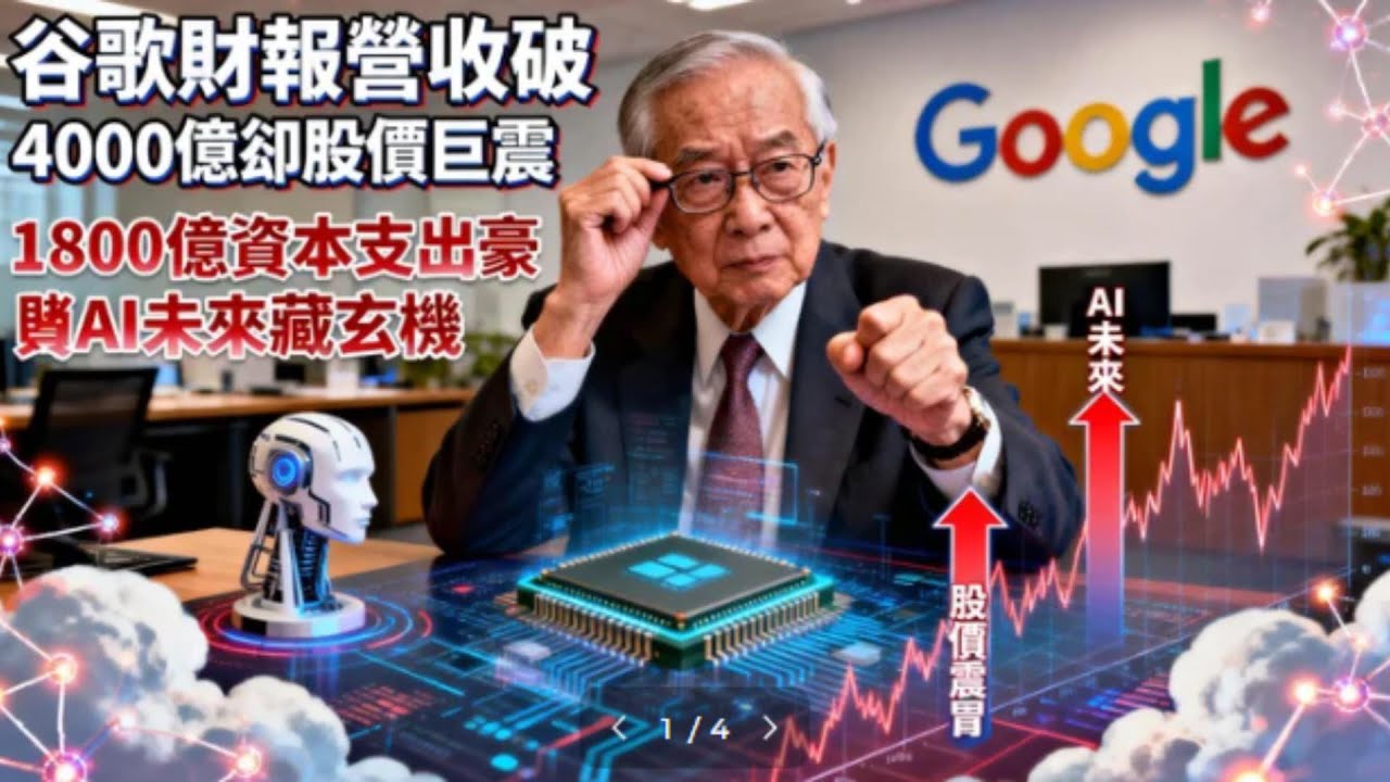 營收破 4000 億卻股價巨震！谷歌砸 1800 億豪賭 AI，背後藏何玄機？