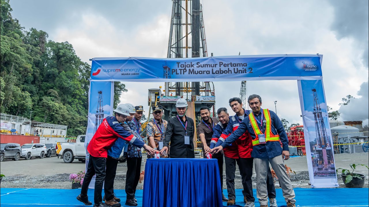 Tajak Sumur Pertama PLTP Muara Laboh Unit 2