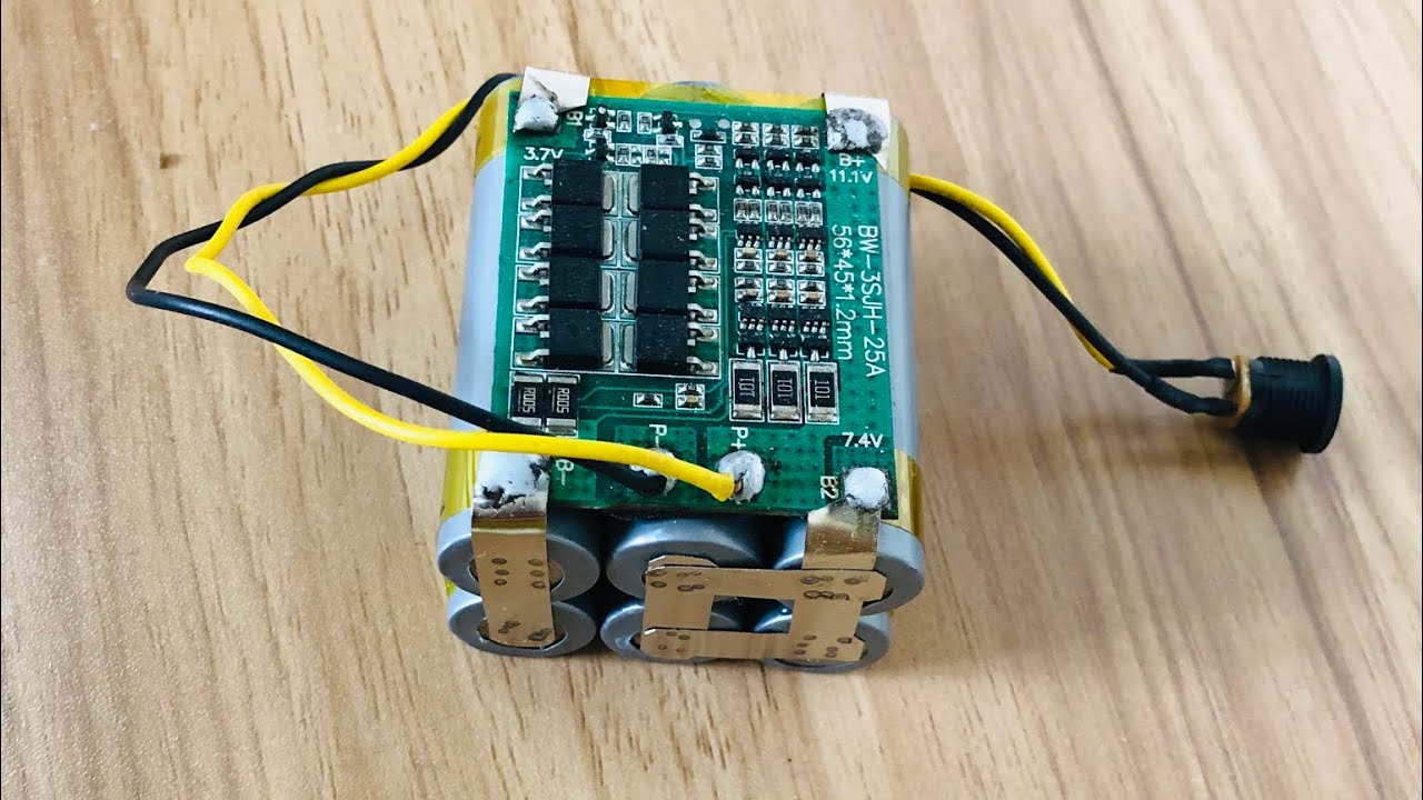 How to make a 3s 12,6v battery pack.