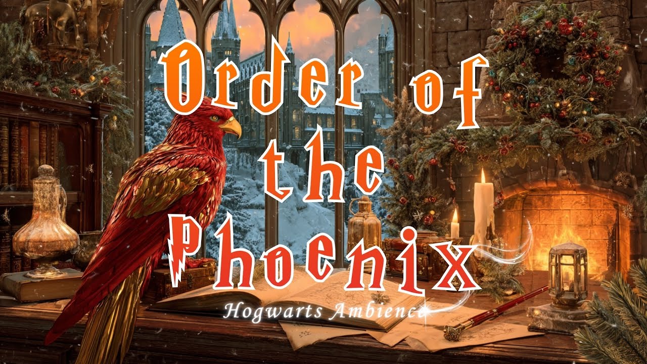 Order of the Phoenix 🔥 Dumbledore’s Winter Study | Hogwarts Ambience & ASMR