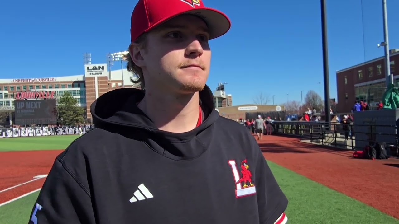 Jake Bean following Louisville’s 6-2 win over Seton Hall 