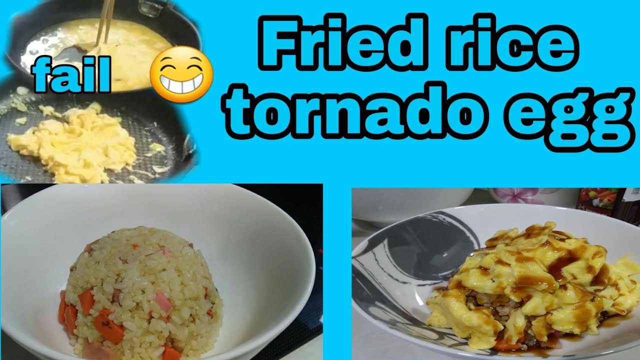 Friedrice tornado egg #friedrice,#tornadoegg,#stayathome