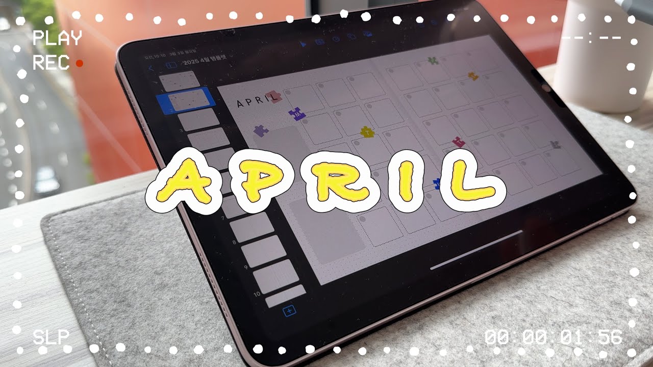 🖤Hello~~~Free Goodnotes Monthly Planner / PDF file / Mon & Sun start 2025 April Dated