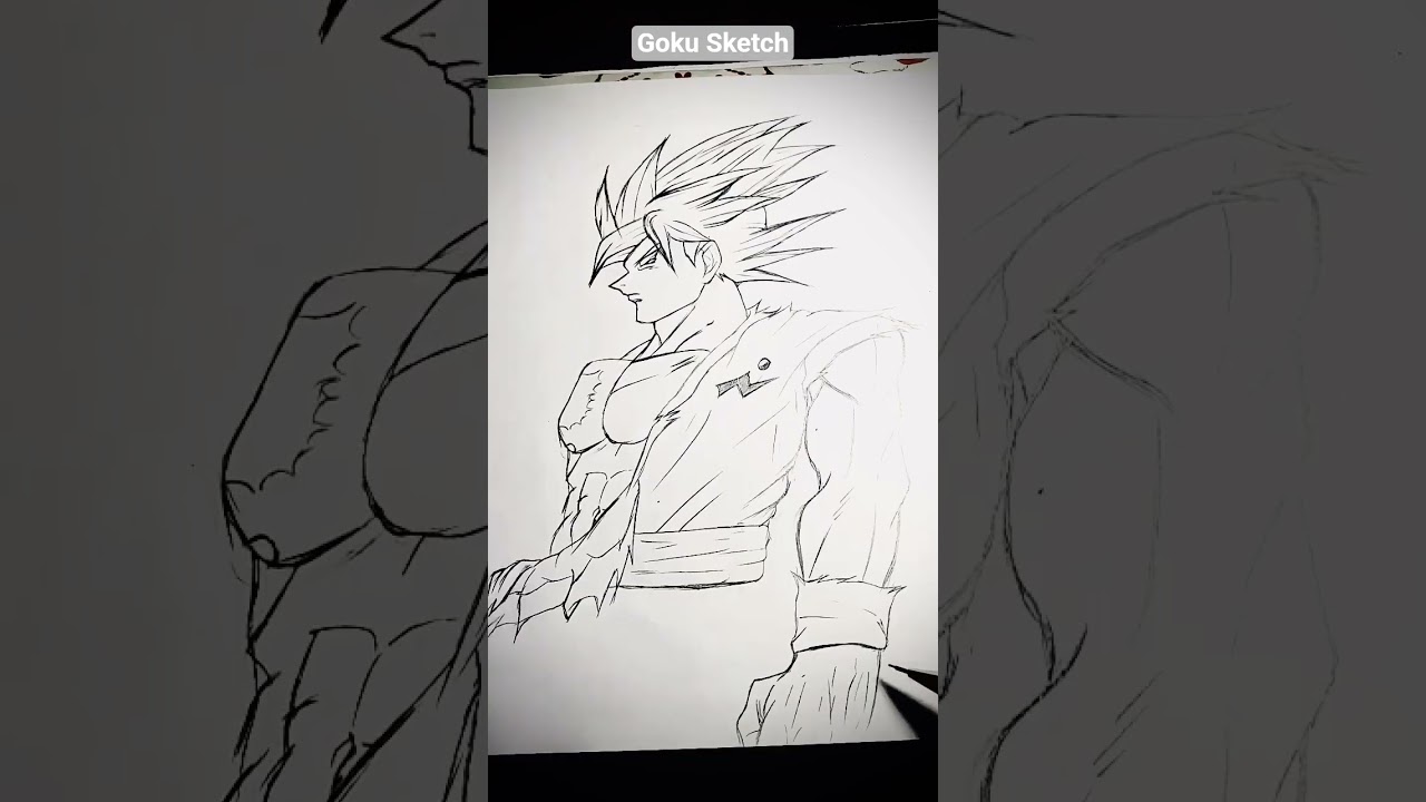 🔥 Epic Goku Sketch ✍️ | Ultra Instinct Vibes | Dragon Ball Z Art part #1