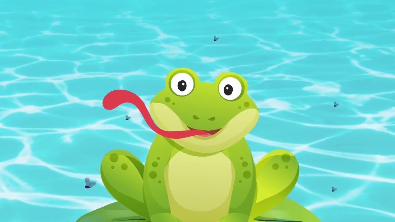 Five Frog Song | Learning Through Music | Nursery Rhyme | Learn To Count