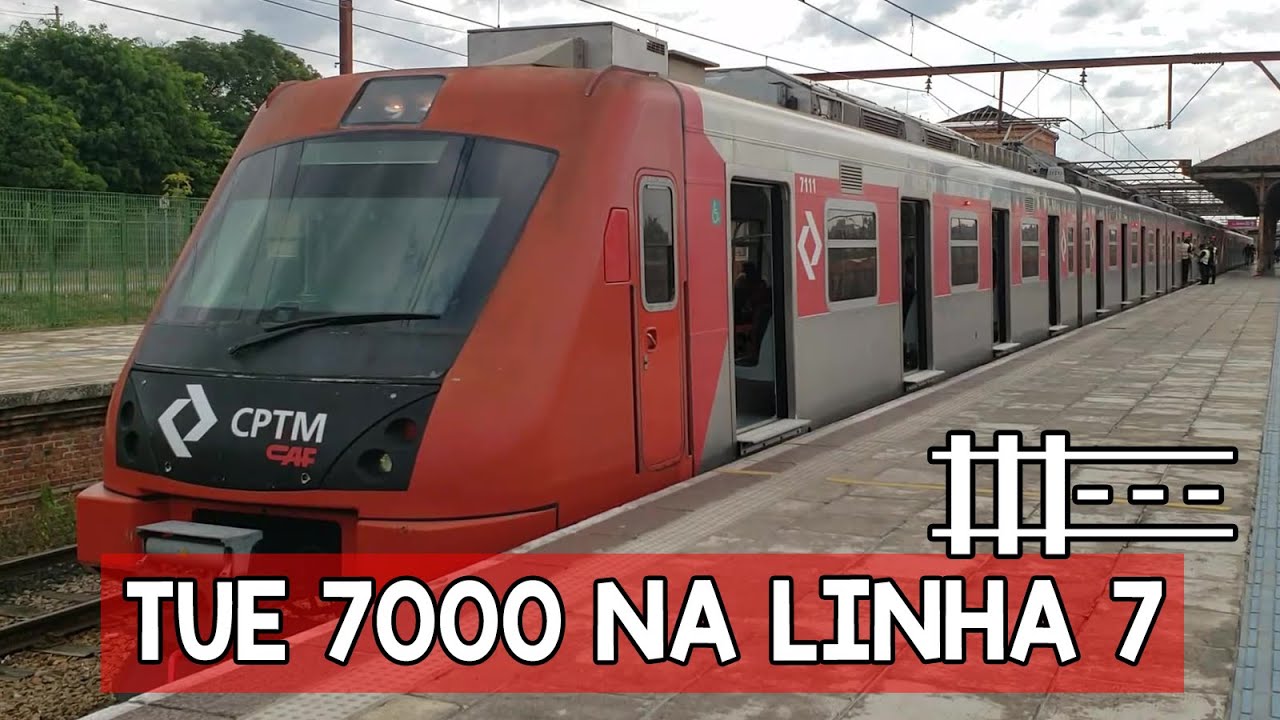 CPTM | Trem da Série 7000 na linha 7 rubi - trecho entre Jundiaí e Francisco Morato (Serviço 710)