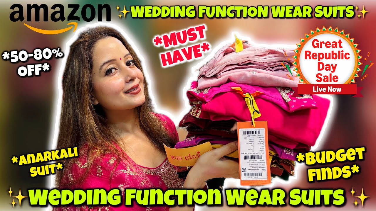 Amazon “TRENDY” Wedding Function Wear Outfits Haul 😍Party Wear Suits Finds ✨Neha Singh #amazonfinds 