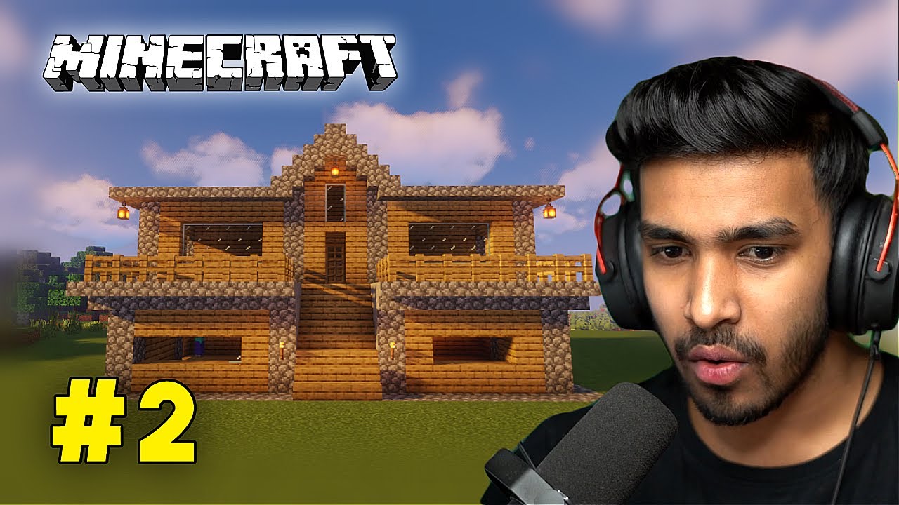 AJJUBHAI NEW SURVIVAL HOUSE VS TECHNO GAMERZ AND CHAPATI LOL HOUSE | MINECRAFT HEROBRINE #2