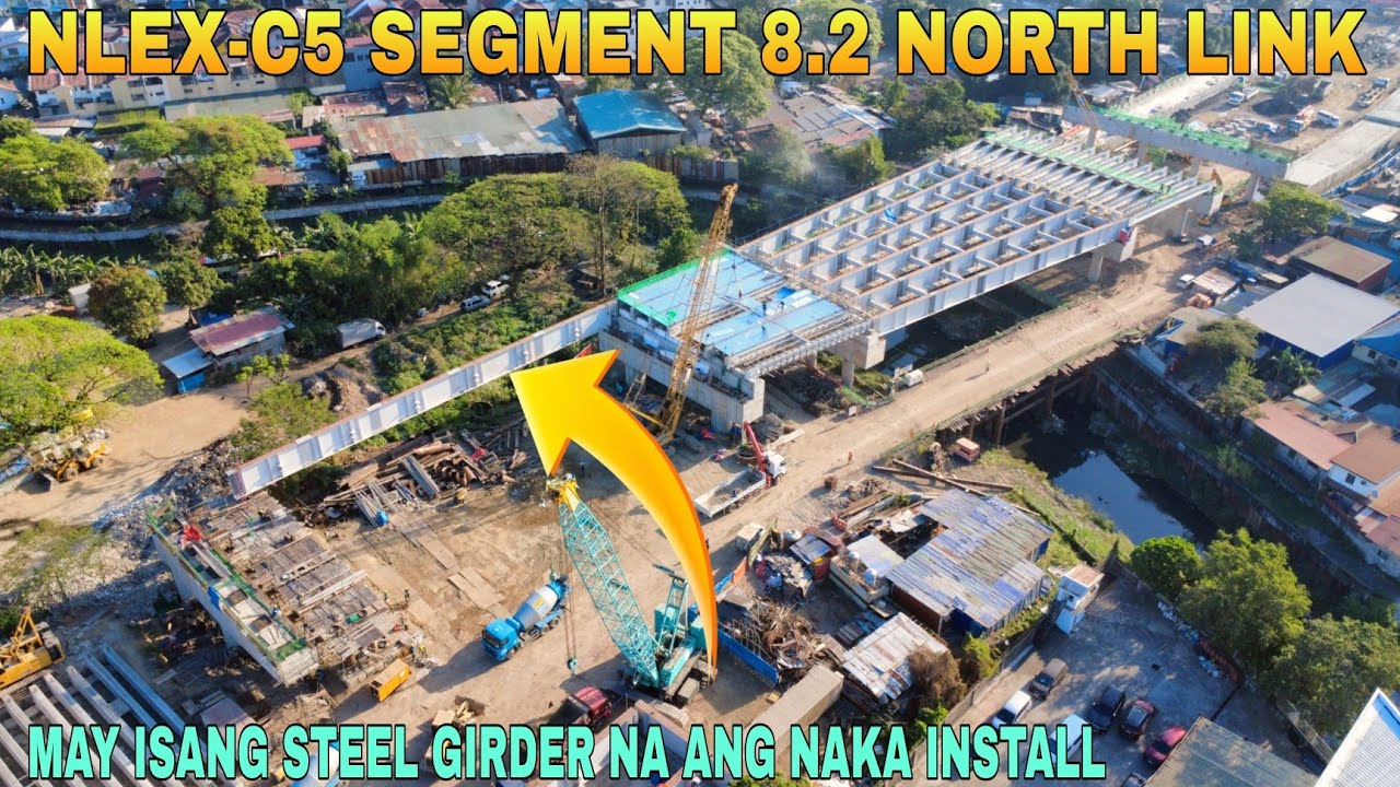 MAY ISANG STEEL GIRDER NA ANG NAKA INSTALL/NLEX-C5 SEGMENT 8.2 NORTH LINK PROJECT BRGY TALIPAPA QC