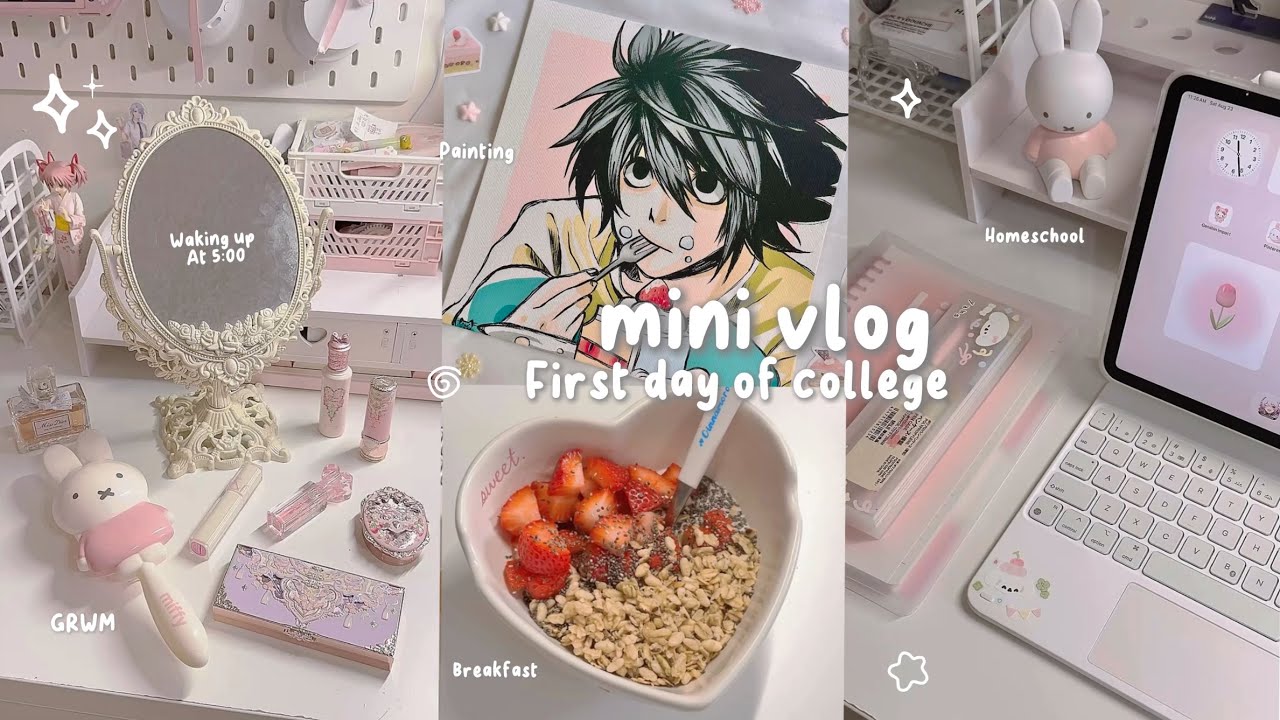 Uni vlog ₊˚.🎧📓 homeschool┆healthy breakfast┆studying┆painting L and more .ᐟ.ᐟ
