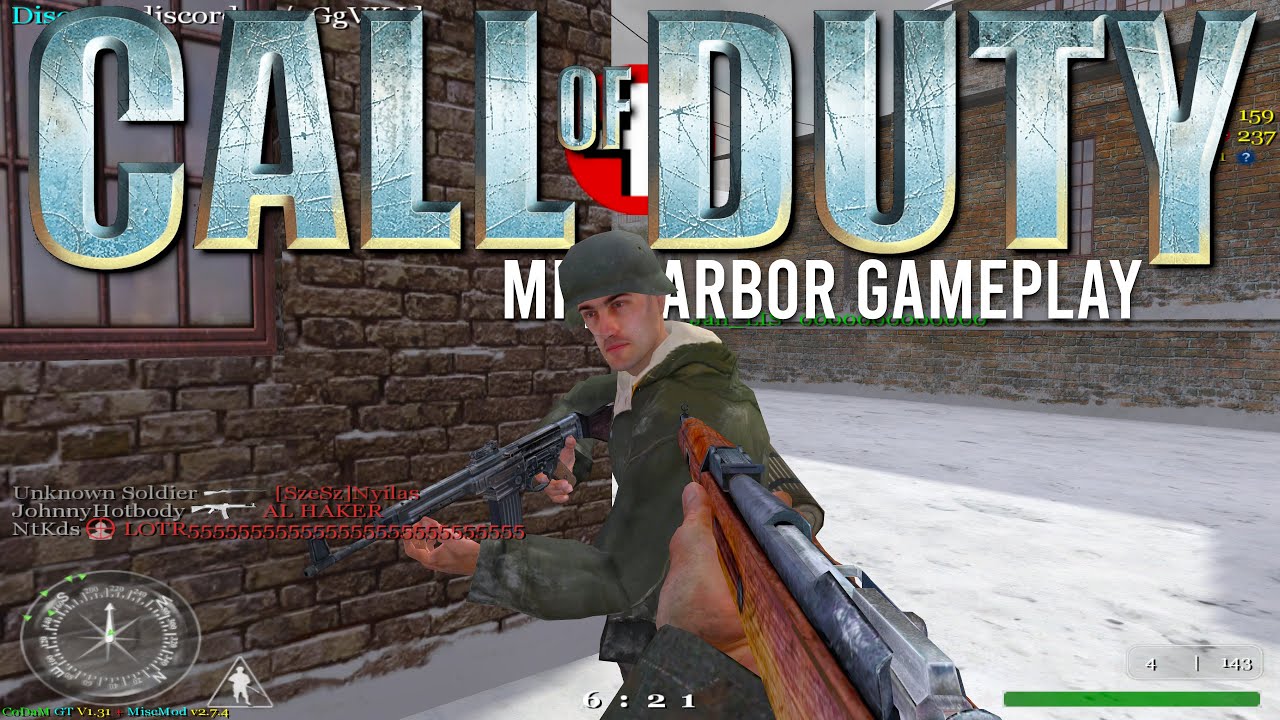 Call of Duty 1 Multiplayer Team Deathmatch Mp_Harbor | 4K