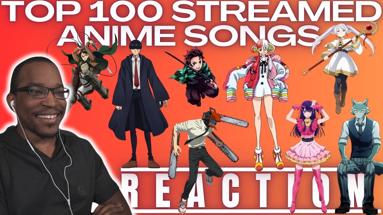 ANIME LOVER Reacts to TOP 100 Most Streamed Anime Songs
