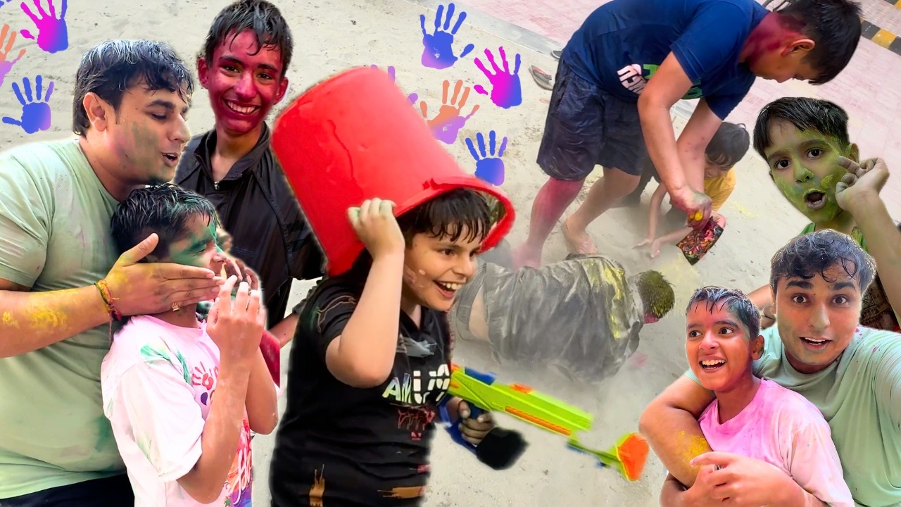 Khatarnak Holi Khel Li 😱 | Crazy Holi Balloon Fight 🎈🔥 | Rohan Chahal Vlogs
